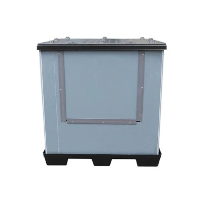 Paleta de caja de plástico corrugado